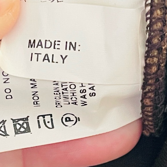 DISEGNA Italy Brown Wool Mix Zip Up Jacket size L - Picture 8 of 9